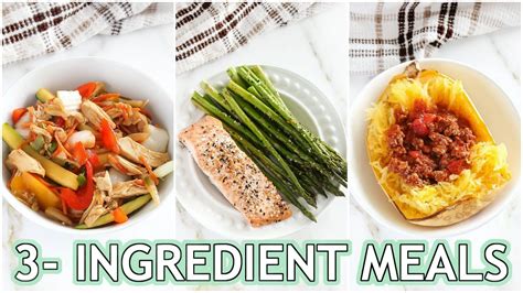 Cooking with 3 Ingredients: Fast and Fabulous Meals